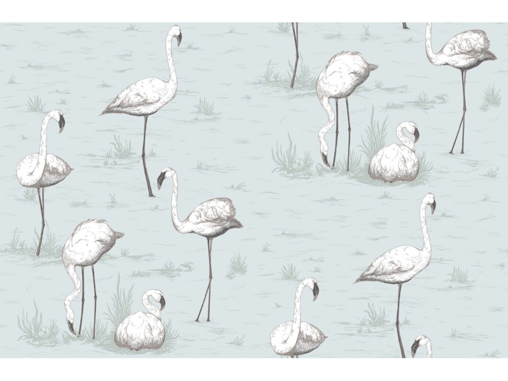 PAPEL PINTADO FLAMINGOS COLE & SON