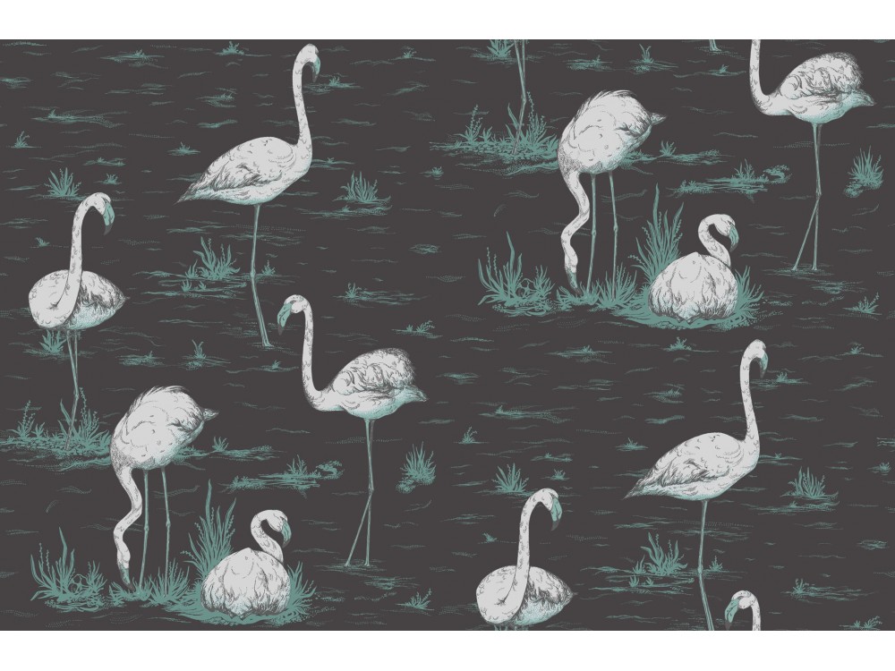 PAPEL PINTADO FLAMINGOS COLE & SON