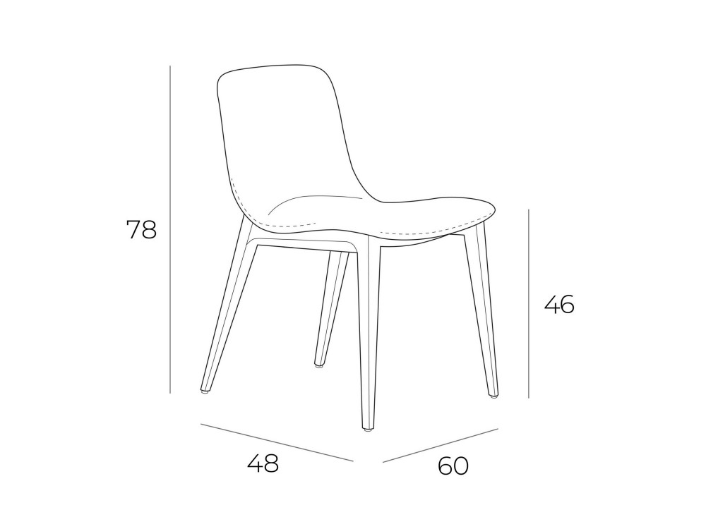 Silla tapizada en textil Ángel Cerdá 4049 Ángel Cerdá - 5