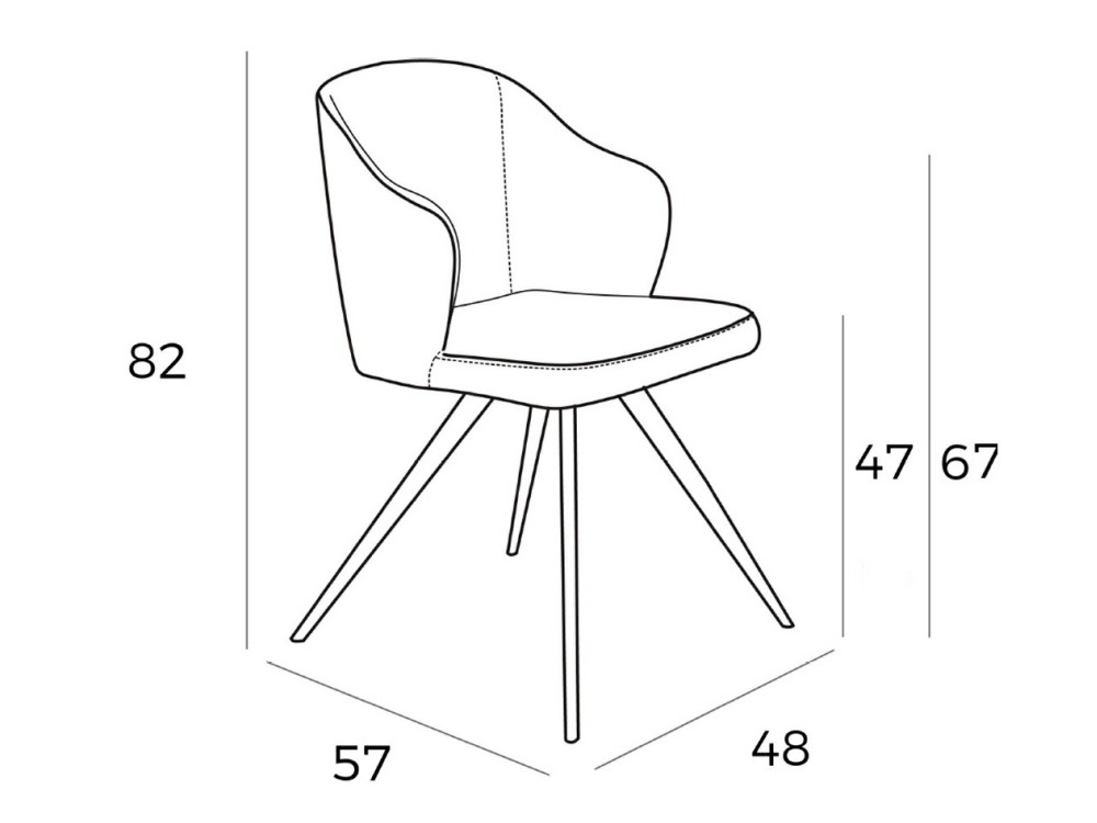 Silla tapizada en textil Ángel Cerdá 4056/4057 Ángel Cerdá - 9
