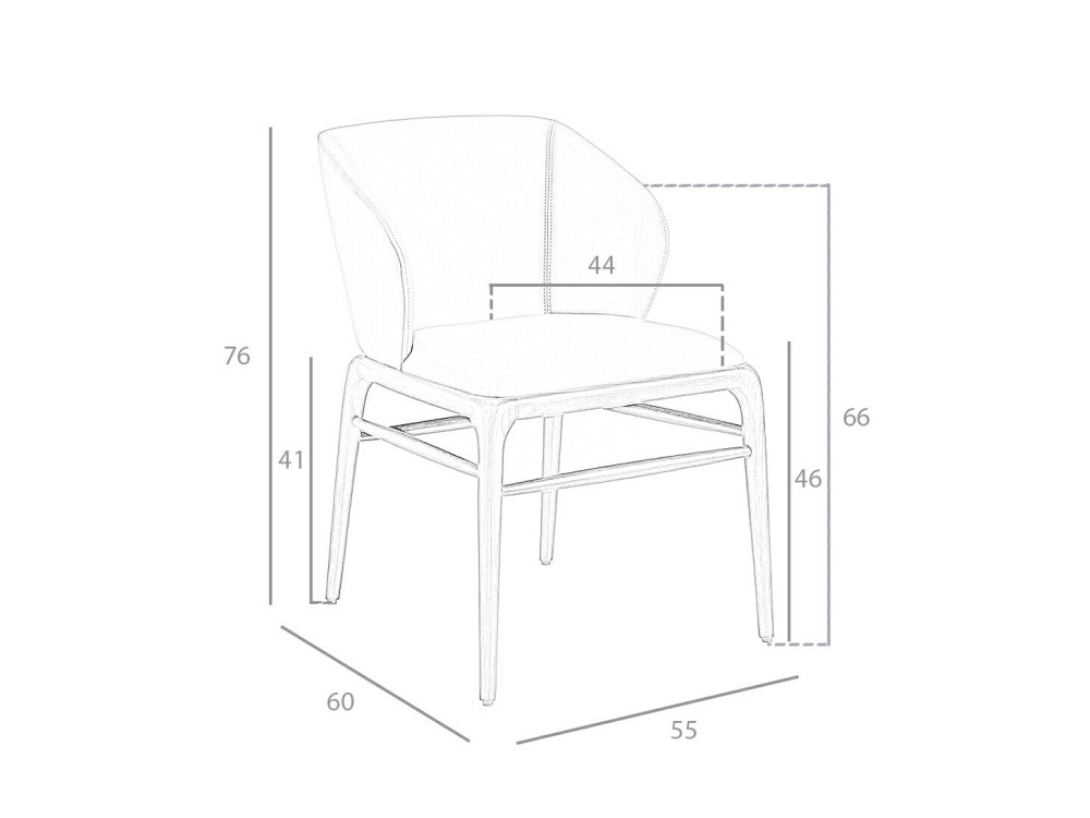 Silla tapizada en polipiel 4065 de Ángel Cerdá Ángel Cerdá - 6