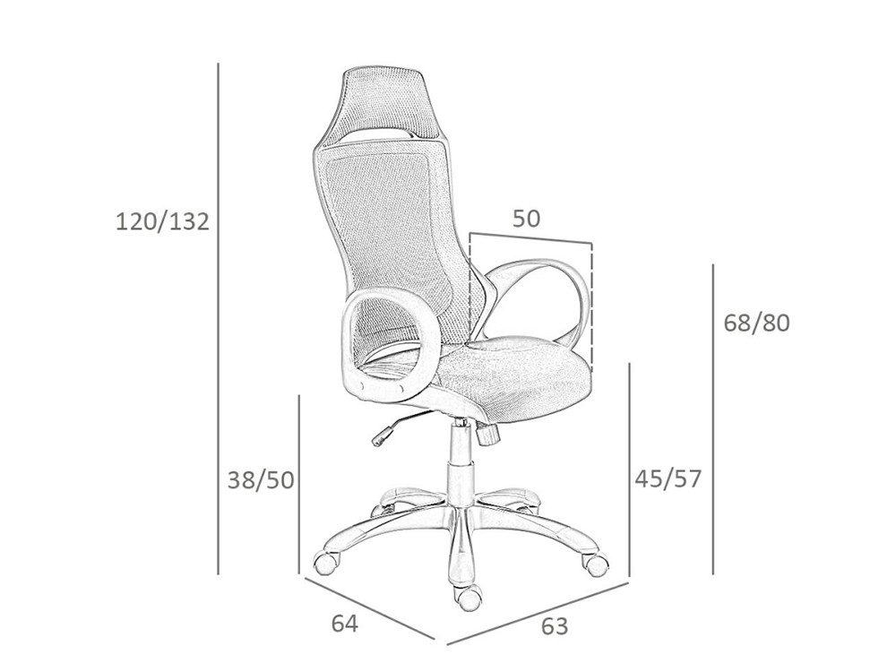 Sillón de oficina en tela de malla 4074 Ángel Cerdá Ángel Cerdá - 5