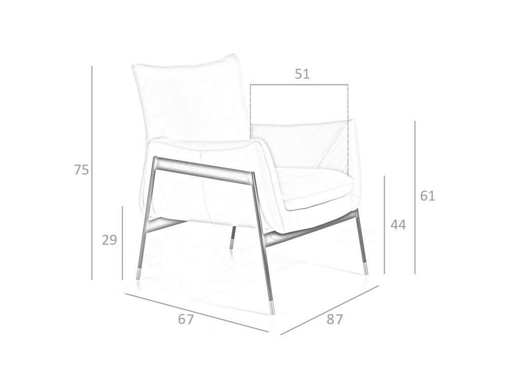 Butaca tapizada en piel 5042 Ángel Cerdá Ángel Cerdá - 5 Butaca tapizada en piel 5042 Ángel Cerdá Ángel Cerdá - 5