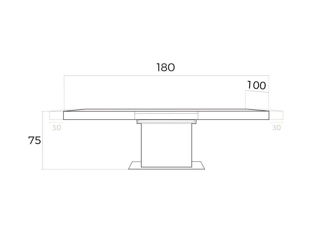 Mesa de comedor extensible en nogal Ángel Cerdá 1015 Ángel Cerdá - 3