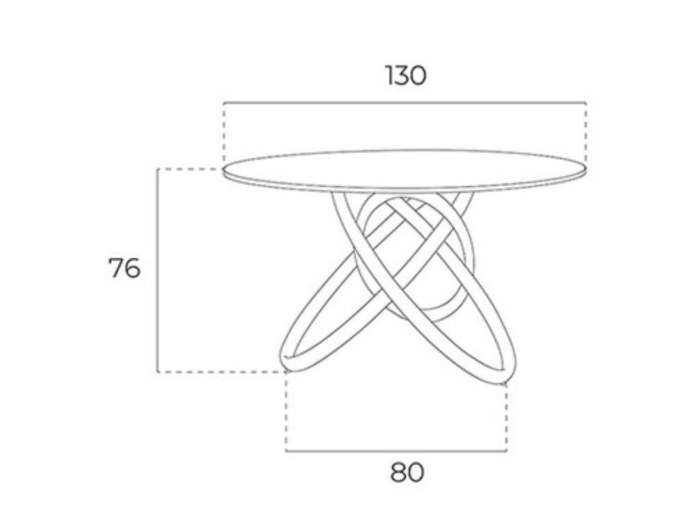 Mesa de comedor redonda Ángel Cerdá 1020 Ángel Cerdá - 2