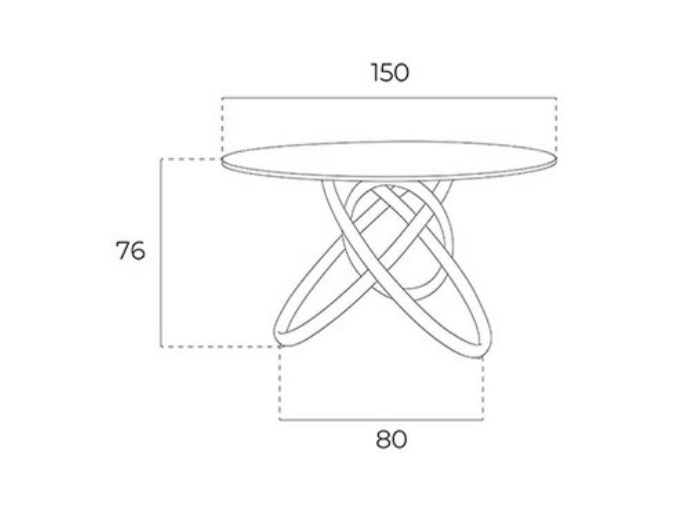 Mesa de comedor redonda Ángel Cerdá 1020 Ángel Cerdá - 4