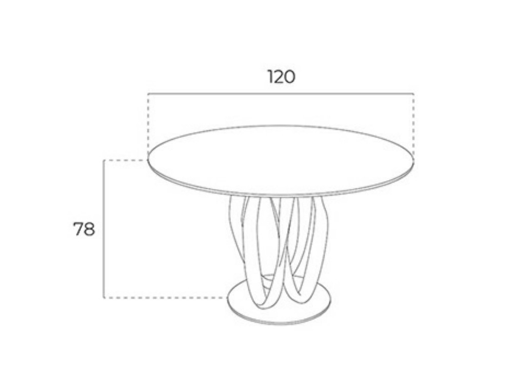 Mesa de comedor redonda Ángel Cerdá 1021 Ángel Cerdá - 4