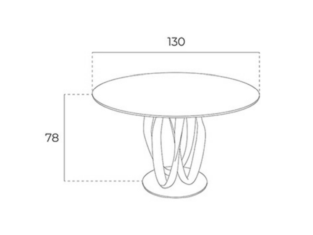 Mesa de comedor redonda Ángel Cerdá 1021 Ángel Cerdá - 5