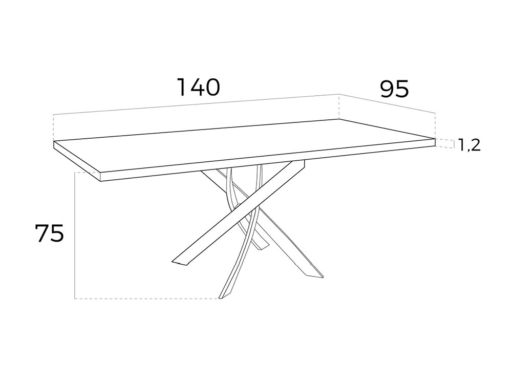 Mesa de comedor de cristal 1061 Ángel Cerdá Ángel Cerdá - 2