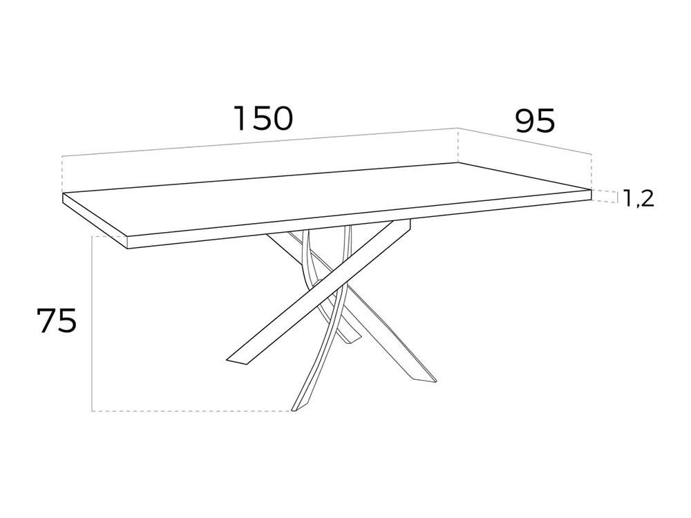 Mesa de comedor de cristal 1061 Ángel Cerdá Ángel Cerdá - 3