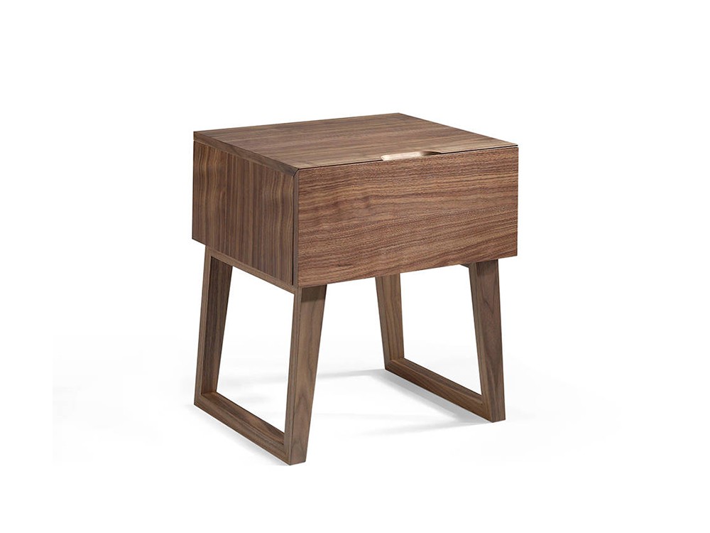 Mesita de noche chapada en nogal Ángel Cerdá 7005 Ángel Cerdá - 1