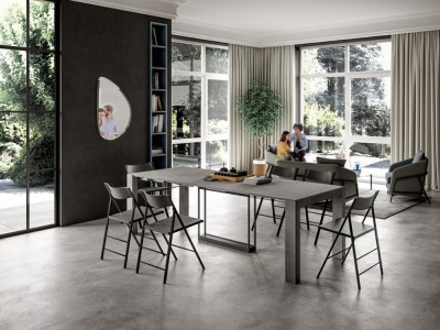 Mesa consola extensible con cuatro extensiones Micro Easyline by Ozzio Italia - 2