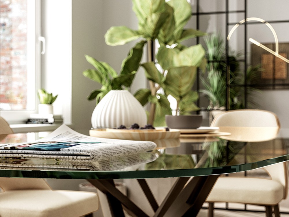 Mesa de comedor Diago Easyline by Ozzio Italia - 3