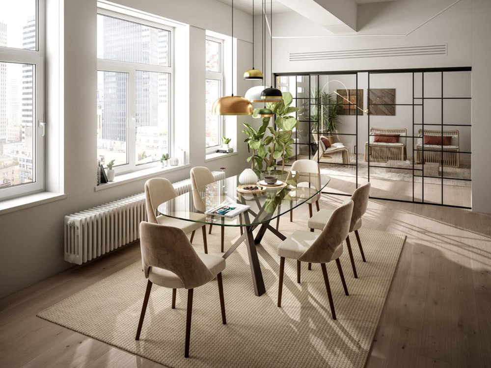 Mesa de comedor Diago Easyline by Ozzio Italia - 4