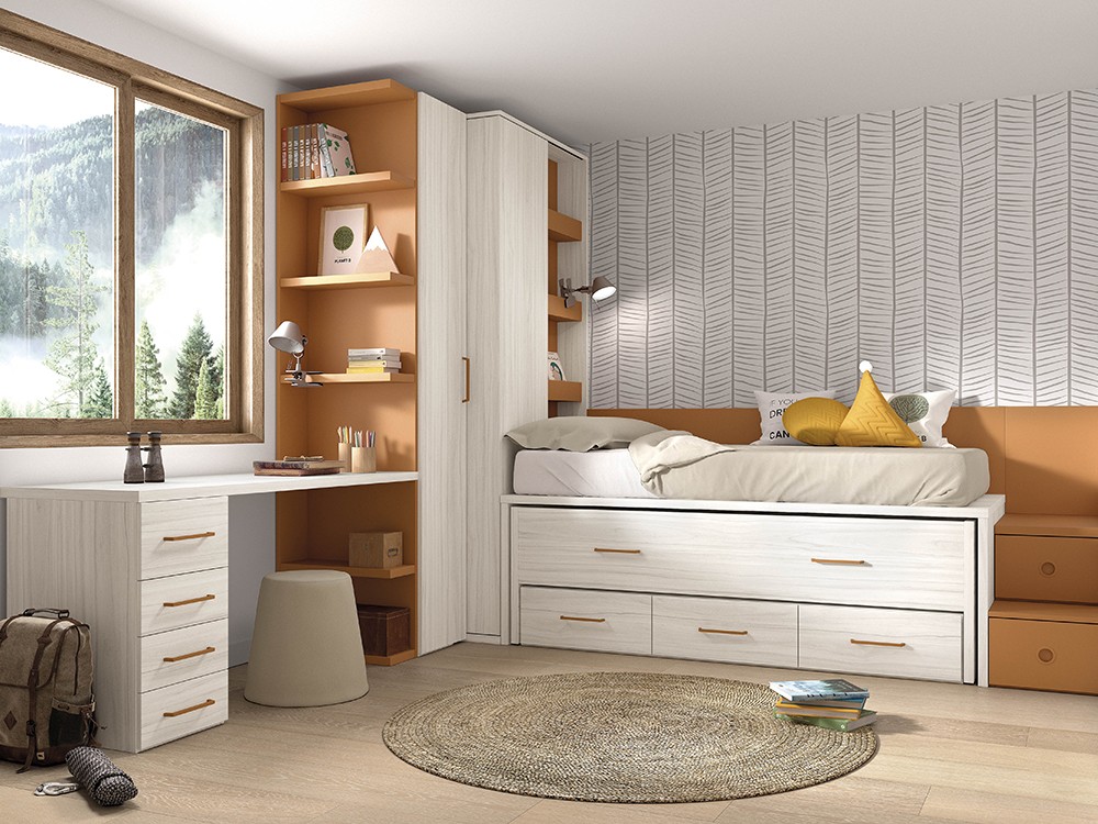 cama abatible horizontal con armario Mood de Ros, MOBliving, Mobel 6000