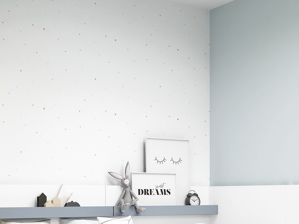 Papel pintado Dots Party Ros Mini - 1
