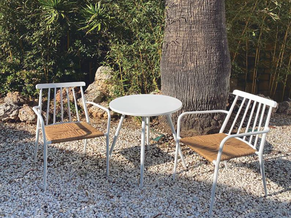 Mesa auxiliar para exterior de aluminio Chic Majestic Garden - 2