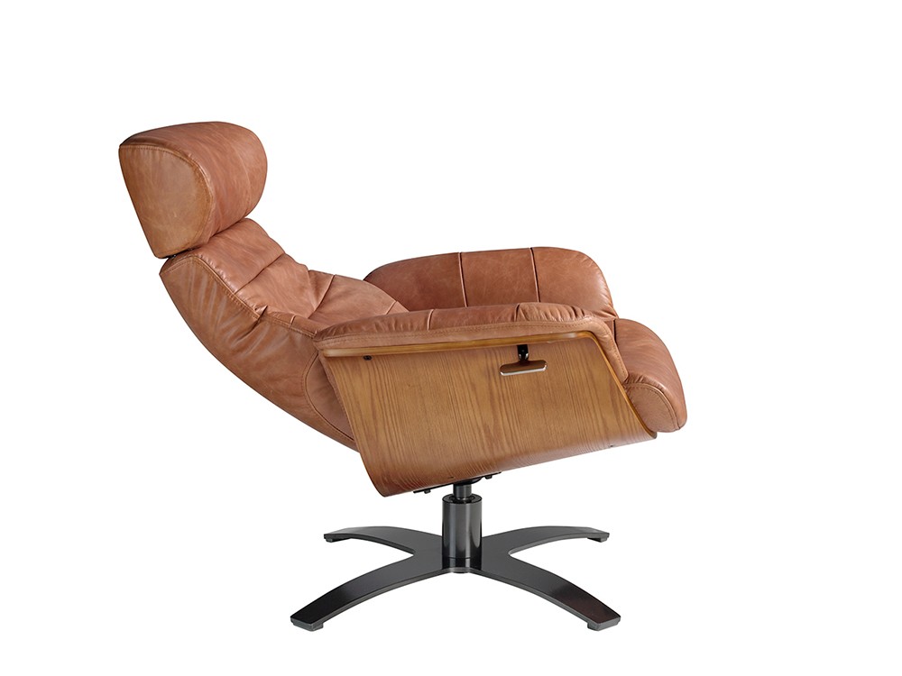 Sillón relax giratorio tapizado en piel Ángel Cerdá 5083 Ángel Cerdá - 4