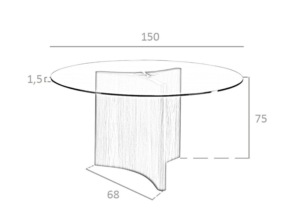 Mesa de comedor redonda 1094 Ángel Cerdá Ángel Cerdá - 5