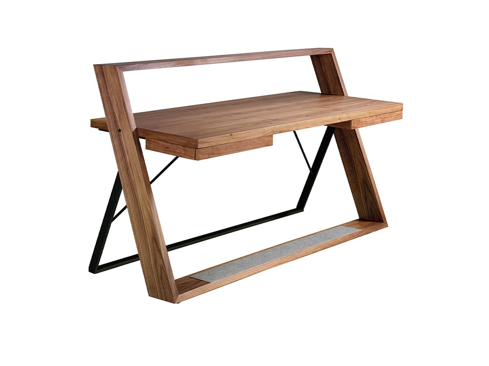 Escritorio de madera nogal y acero 3216 Ángel Cerdá Ángel Cerdá - 1