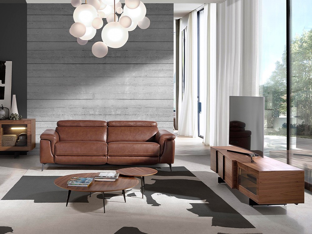 Mueble TV de madera de nogal con luz 3219 Ángel Cerdá Ángel Cerdá - 7