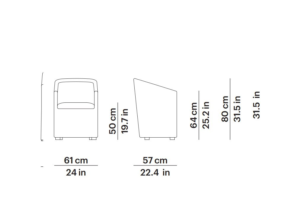 Sillón de comedor de fibra Heritage Point - 6