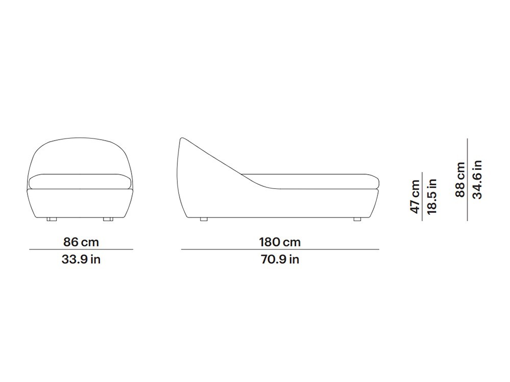 Tumbona de fibra Heritage Contour Point - 3