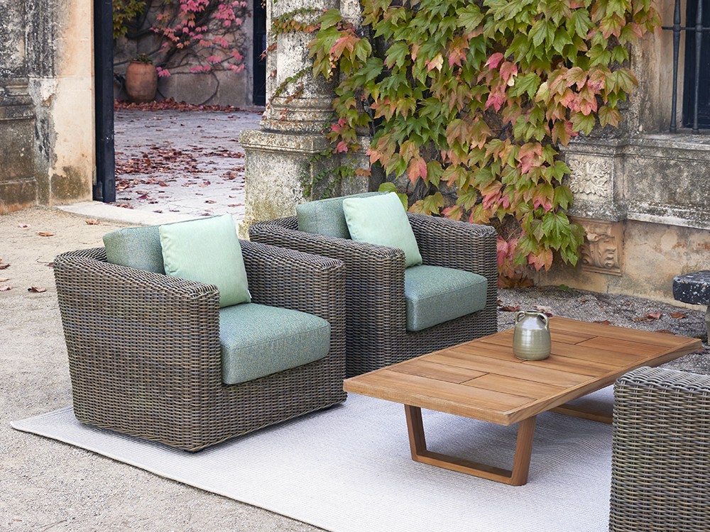 Mesa de centro rectangular de teca Heritage Point - 3