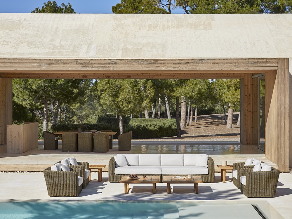 Mesa de centro cuadrada de teca Heritage Point - 3