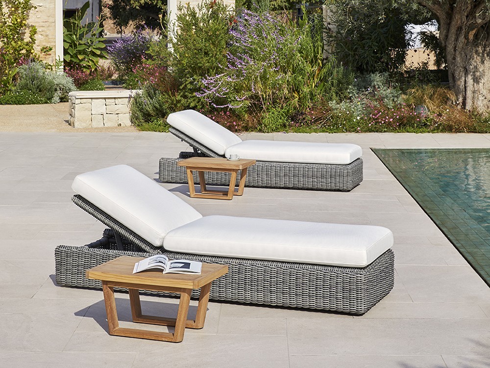 Mesa auxiliar de teca Heritage Point - 1