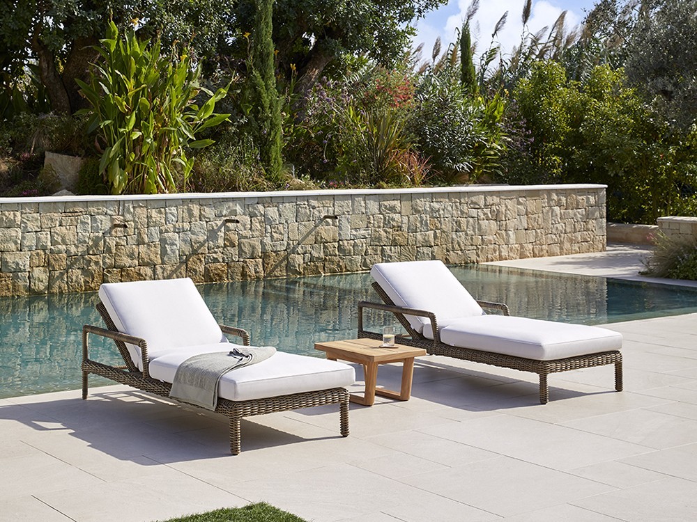 Mesa auxiliar de teca Heritage Point - 3