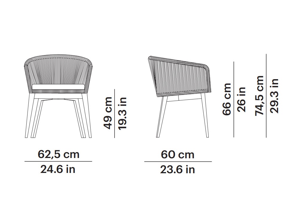 Silla de cuerda trenzada Khai Point - 12