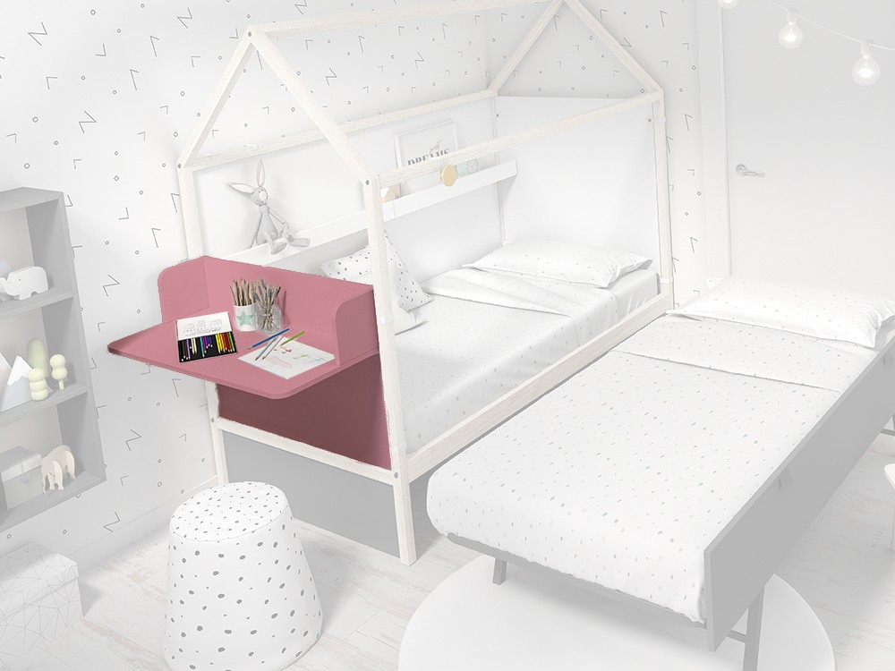 Cabecero con escritorio para cama casita Ros Mini - 2