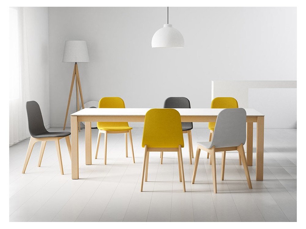 Mesa extensible de cocina o comedor Quadra Nova Porcelánico de Cancio - 4