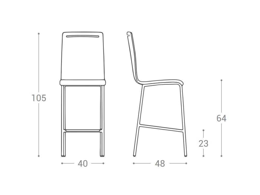 Taburete de cocina Nera Cancio - 3