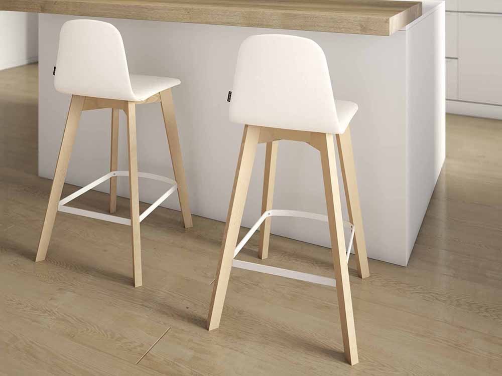 Taburete de madera lacada Dolce de Cancio - 7