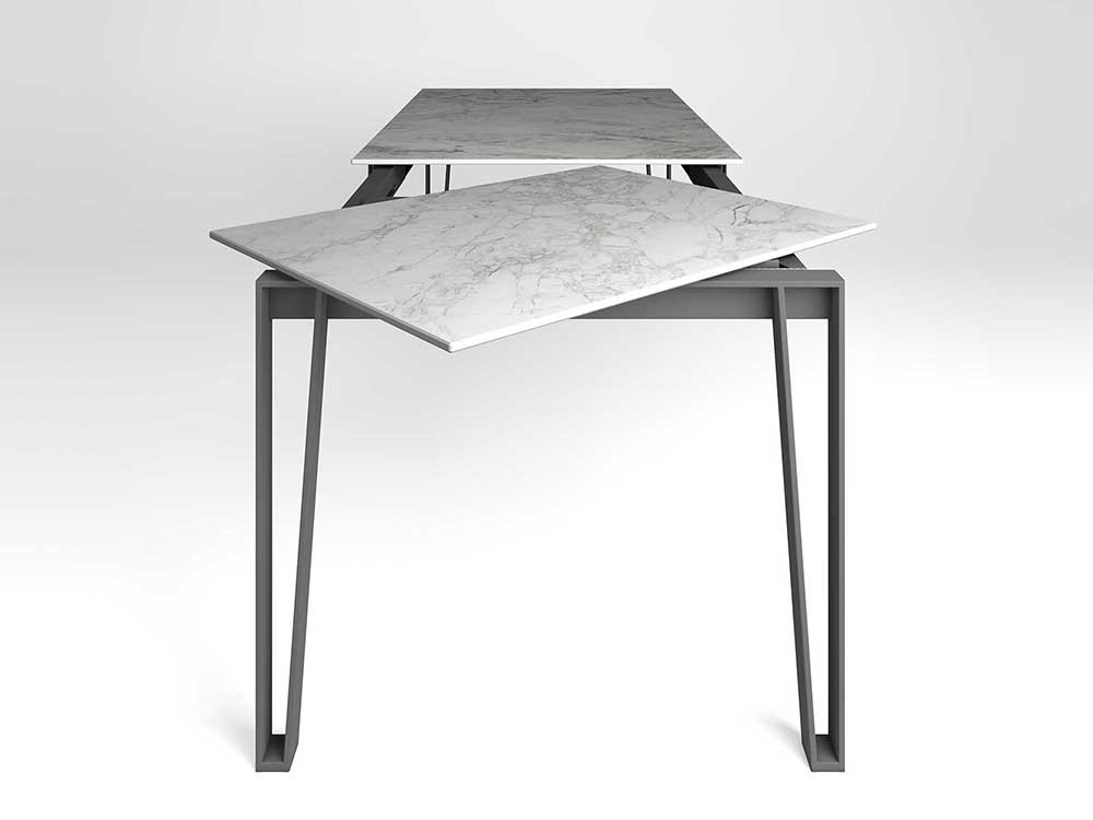 Mesa extensible de cocina o comedor Lando porcelánico de Cancio - 6