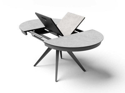 Mesa ovalada extensible Sfera porcelánico Cancio - 2