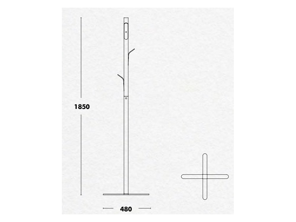 Perchero de diseño Ele Stand Ondarreta Ondarreta - 4