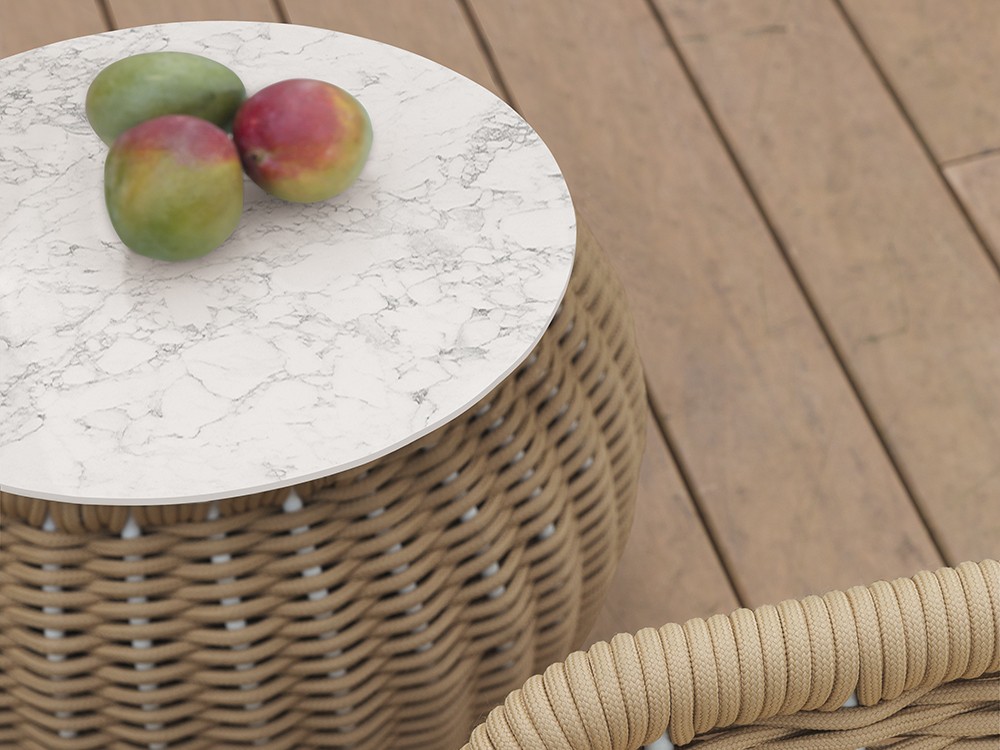 Mesa centro de cuerda trenzada Palma Arkimueble - 2