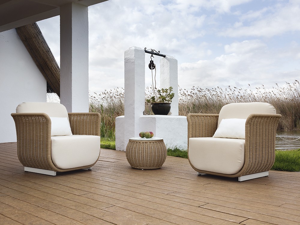 Mesa auxiliar de cuerda trenzada Palma Arkimueble - 4