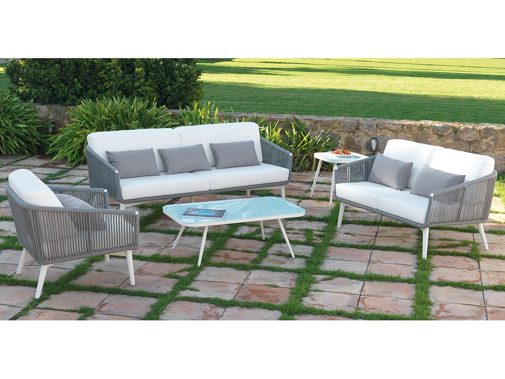 Sofá de dos o tres plazas de cuerda trenzada Siena Arkimueble - 5