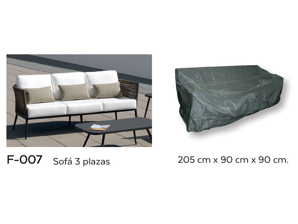 Sofá de dos o tres plazas de cuerda trenzada Arena Arkimueble - 5