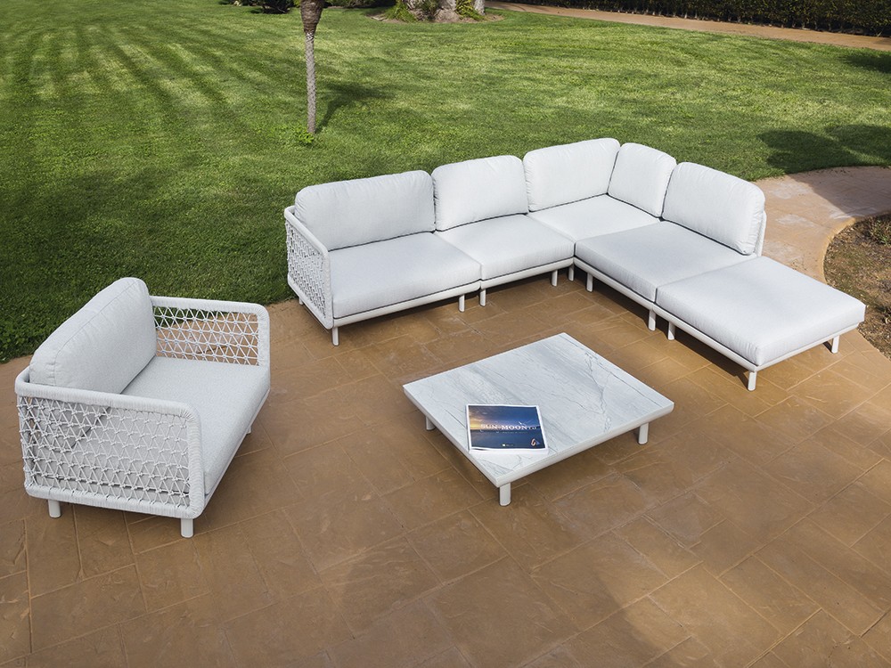 Sofá modular de cuerda trenzada Verona Arkimueble - 3