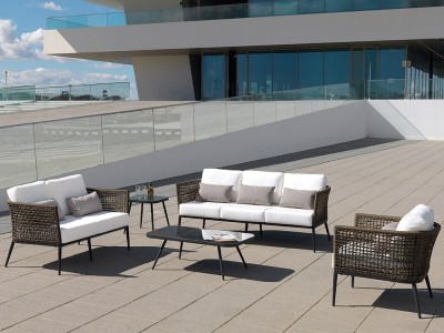 Sofá de dos o tres plazas de cuerda trenzada Roma Arkimueble - 6