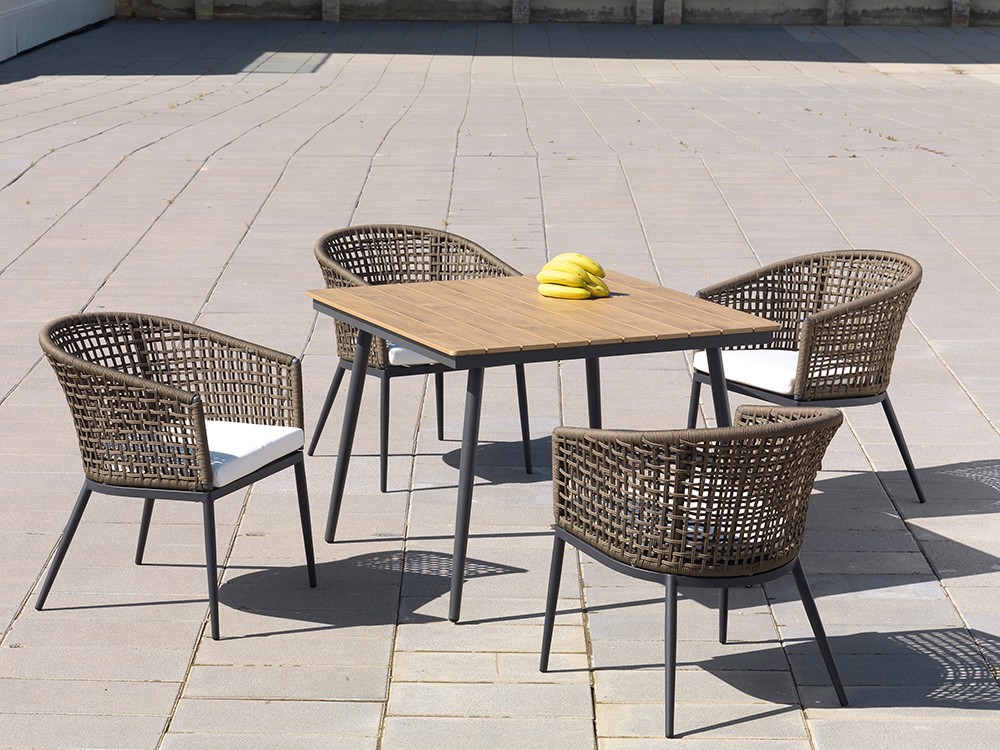 Silla de comedor de cuerda trenzada Roma Arkimueble - 3