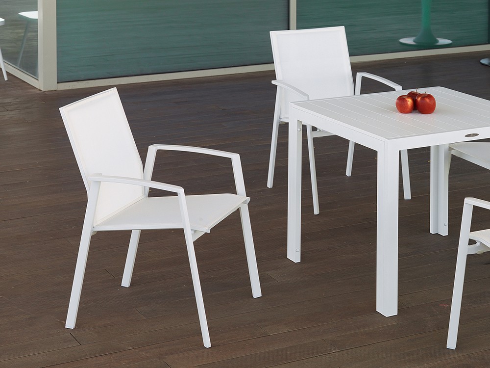 Silla para comedor exterior de aluminio Gandía Arkimueble - 3