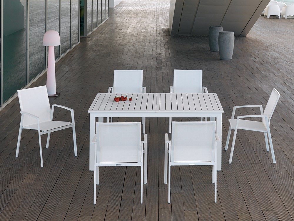 Silla para comedor exterior de aluminio Gandía Arkimueble - 4