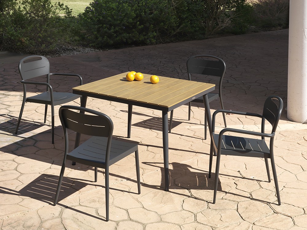 Silla de comedor de aluminio Túnez Arkimueble - 4