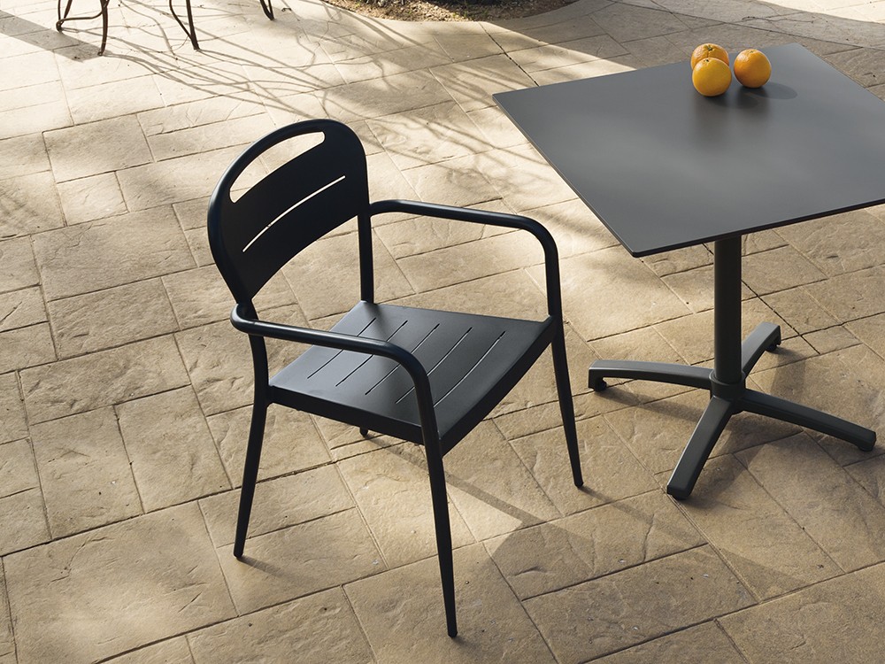 Silla de comedor de aluminio Túnez Arkimueble - 3